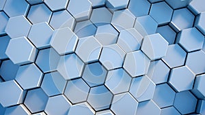 Abstract tech honeycomb background.