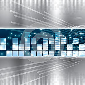 Abstract tech metal background