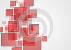 Abstract tech squares design