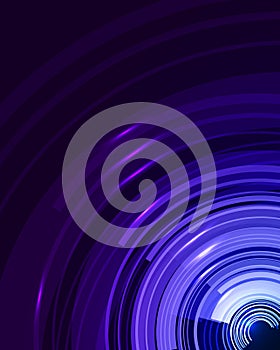 Abstract technical background with circles and stripes.