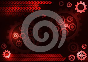 Abstract technical background with gears.