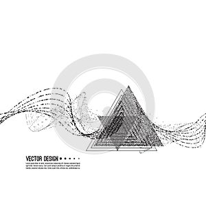 Abstract techno background