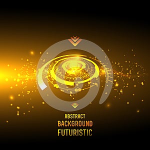 Abstract techno background for futuristic high tech design - vector