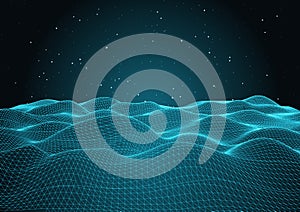 Abstract techno landscape