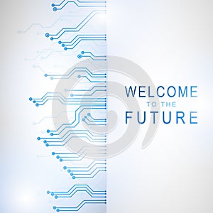 Abstract technological background. Structure square pattern