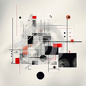 Abstract technological background with various technological elements. Vector illustration. Eps 10