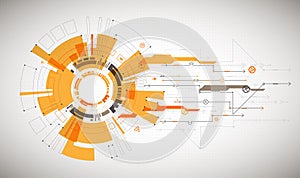 Abstract technological background with various technological elements. Structure pattern technology backdrop. Vector