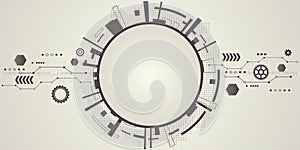 Abstract technological background. Vector illustration.