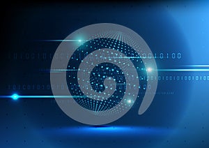 Abstract technological future global background