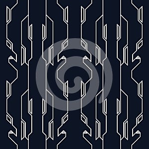 Abstract technological high tech style pattern