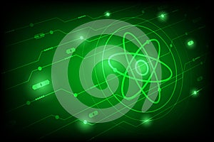 Abstract technology Atom concept innovation background