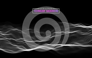 Abstract technology background. Background 3d grid.Cyber technology Ai tech wire network futuristic wireframe