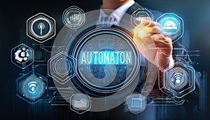 abstract technology background with binary code