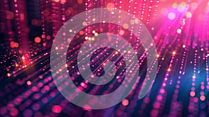 Abstract technology background. Binary code matrix. Business inteligence technology background