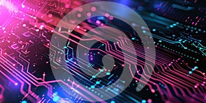 Abstract technology background. Binary code matrix. Business inteligence technology background