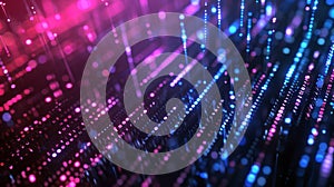 Abstract technology background. Binary code matrix. Business inteligence technology background