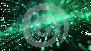 Abstract technology background. Binary code matrix. Business inteligence technology background