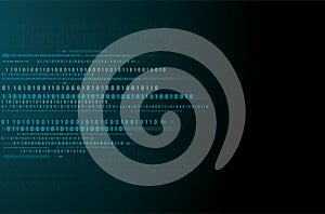 Abstract Technology Background. binary data and streaming binary code background. vector illustration EPS10