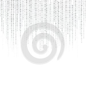 Abstract Technology Background. binary data and streaming binary code background. vector illustration EPS10