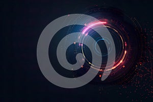 Abstract technology background. Futuristic user interface.