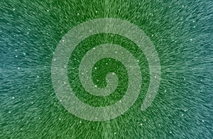 Technology background with green squares, cubes and lights