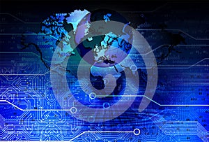 Abstract technology background Hi-tech communication concept innovation background.vector digital global technology concept.