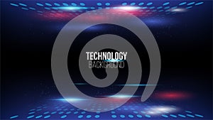 Abstract technology background Hi-tech communication concept, technology, digital business, innovation, science fiction scene