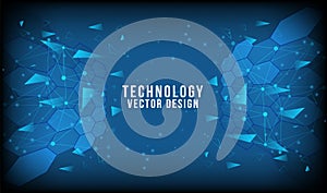 Abstract technology background Hi-tech communication concept, technology, digital business, innovation, science fiction scene