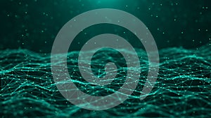 Abstract technology background. Network connection. Big data visualization. 4k rendering