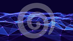 Abstract technology background. Network connection structure. Big data digital background. 3d rendering