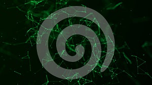 Abstract technology background. Network connection structure. Big data. Plexus effect.