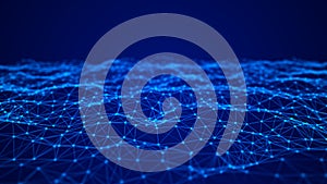 Abstract technology background. Network connection structure. Big data digital background. 3d rendering