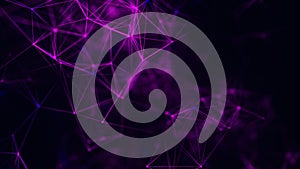 Abstract technology background. Network connection structure. Big data. Plexus effect. 3D rendering