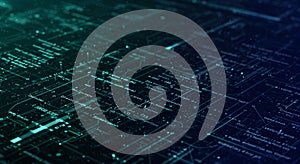 Programming code and software development background