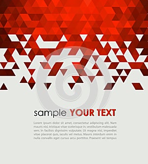 Abstract technology background with triangle