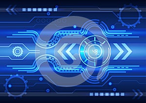 Abstract technology background, vector illustration