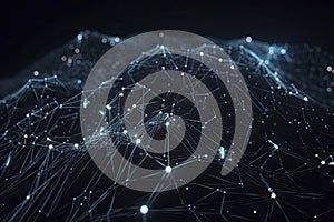 Abstract technology big data background concept. Artificial intelligence tech. Big data and cybersecurity. Transfer and storage of