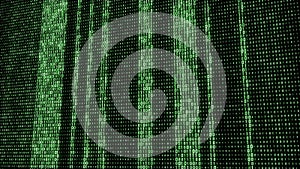 Abstract Technology Binary code Background. Computer Code. Digital flow. Big data and programming hacking. 3D rendering