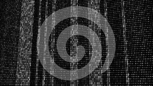 Abstract Technology Binary code Background. Computer Code. Digital flow. Big data and programming hacking. 3D rendering