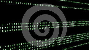 Abstract Technology Binary code Background. Computer Code. Digital flow. Big data and programming hacking. 3D rendering