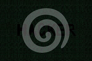 Abstract Technology Binary code Background.Digital binary data and hacker Concept