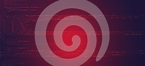 Abstract Technology Binary Code Dark Red Background