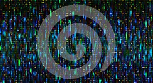 Abstract technology binary code red background with numbers