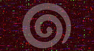 Abstract technology binary code red background with numbers