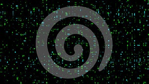 Abstract technology binary code red background with numbers