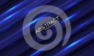 Abstract technology blue speed light dynamic geometric design modern futuristic background vector