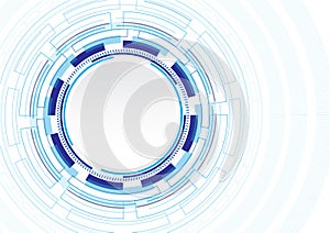 Abstract technology circles vector background