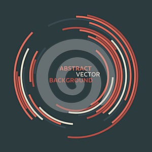 Abstract technology circles vector background