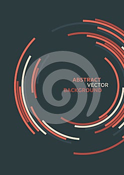 Abstract technology circles vector background