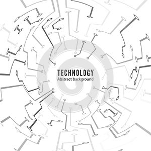 Abstract technology circuit board background. Abstract motherboard texture. Electronic tracks. Vector illustration